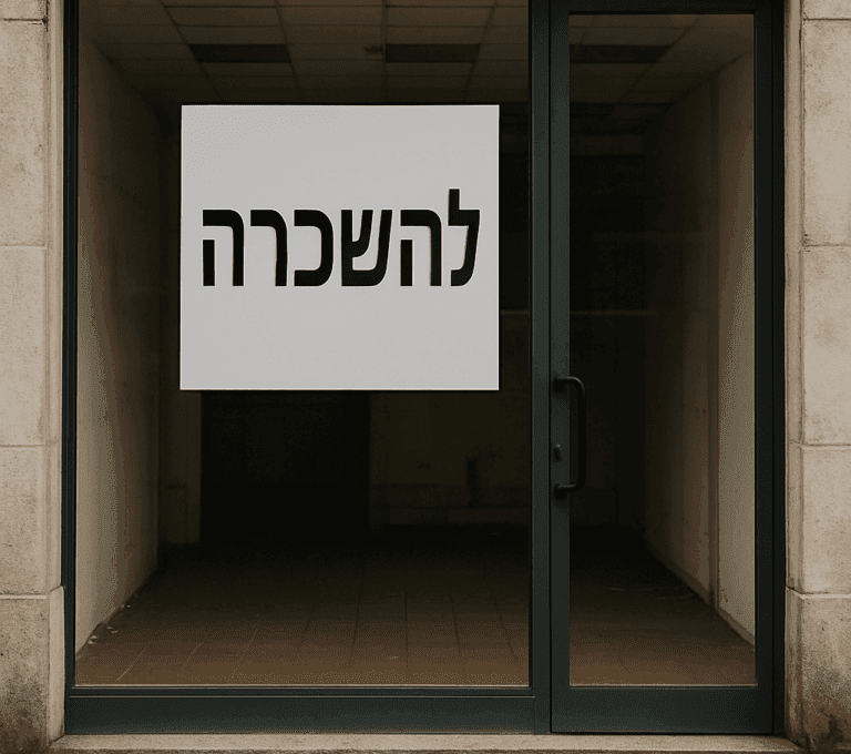 חנות להשכרה אילוסטרציה